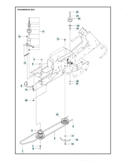 Husqvarna R 418TS AWD - Transmission 2