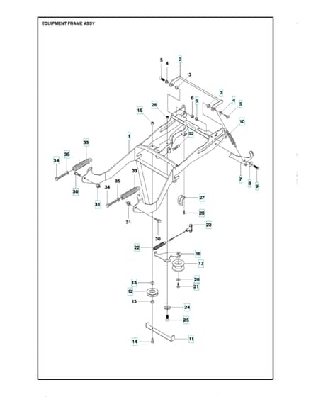 Husqvarna R 418TS - Frame