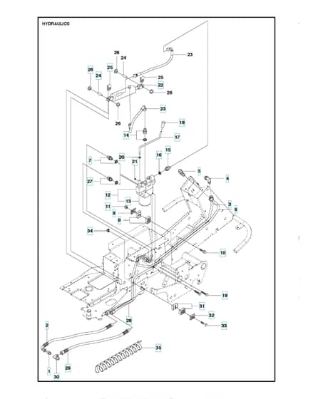 Husqvarna R 418TS - Hydraulic Pump