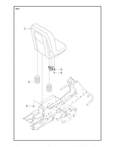 Husqvarna R 418TS - Seat