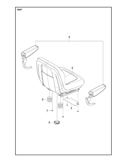 Husqvarna R 419TSX AWD - Seat