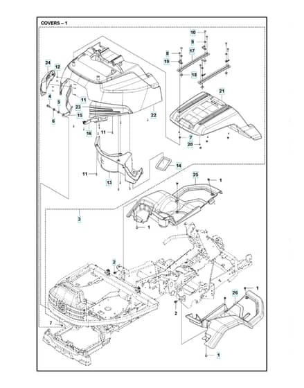 Husqvarna R 420TSX AWD - Cover