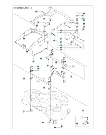 Husqvarna R 422TS AWD - 103cm Cutting Deck 2