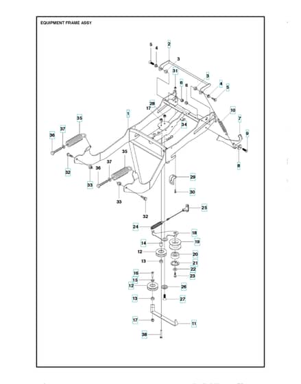 Husqvarna R 422TS AWD - Frame