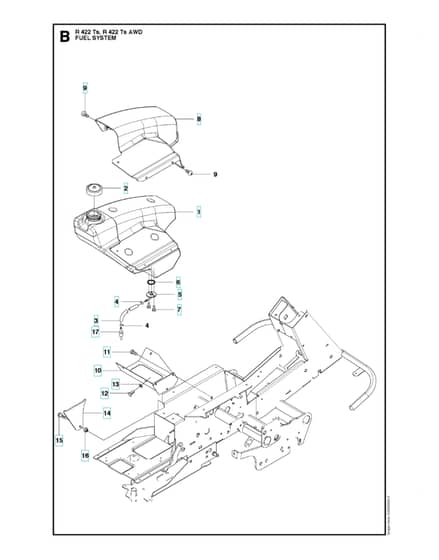 Husqvarna R 422TS - Fuel System