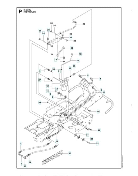 Husqvarna R 422TS - Hydraulics