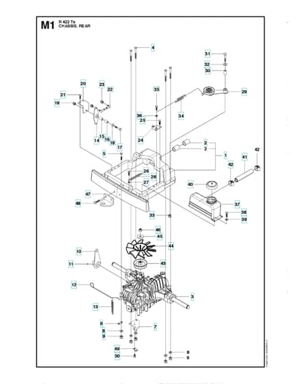 Husqvarna R 422TS - Rear Cover