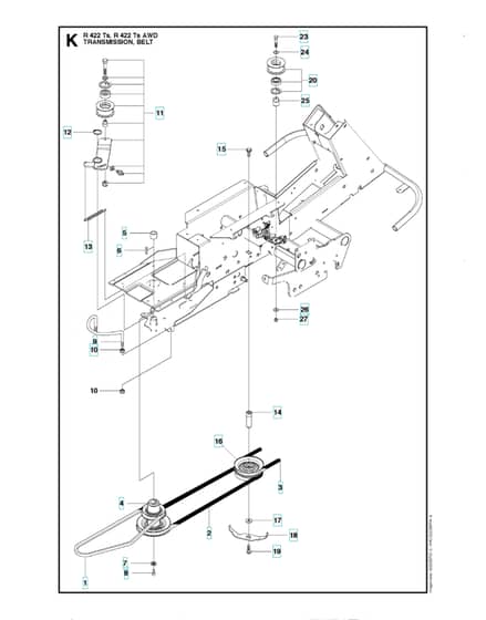 Husqvarna R 422TS - Transmission