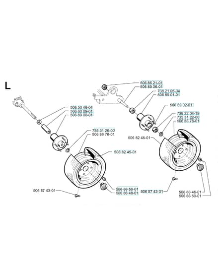 Husqvarna RIDER 1030 - Wheels & Tyres