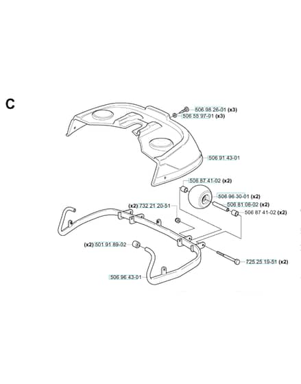 Husqvarna RIDER 11 - Protection Frame