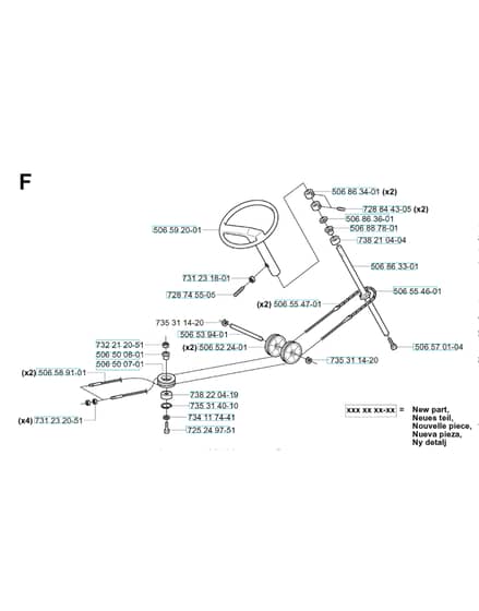 Husqvarna RIDER 11 - Steering