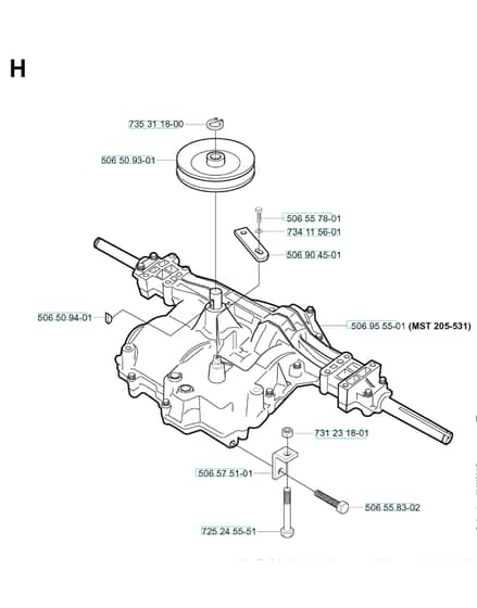 Husqvarna RIDER 11 BIOCLIP - Transmission