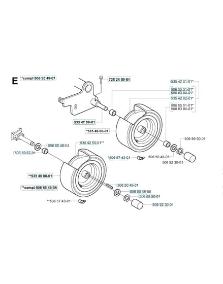 Husqvarna RIDER 11 BIOCLIP - Wheels & Tyres