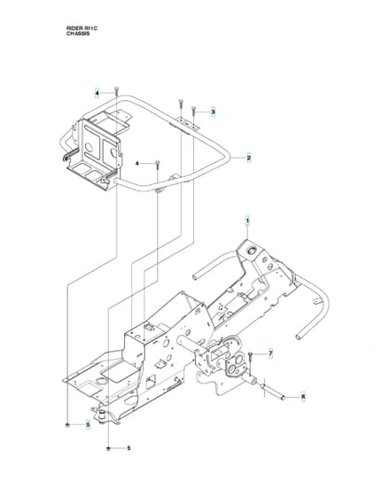 Husqvarna RIDER 11C - Chassis & Frame