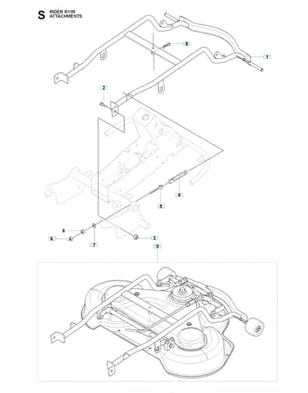 Husqvarna RIDER 11R - Attatchments