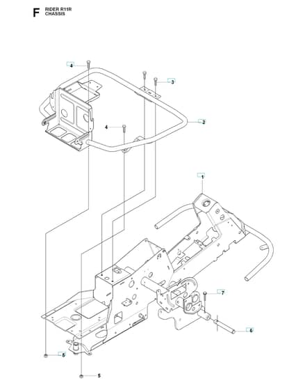 Husqvarna RIDER 11R - Chassis Lower