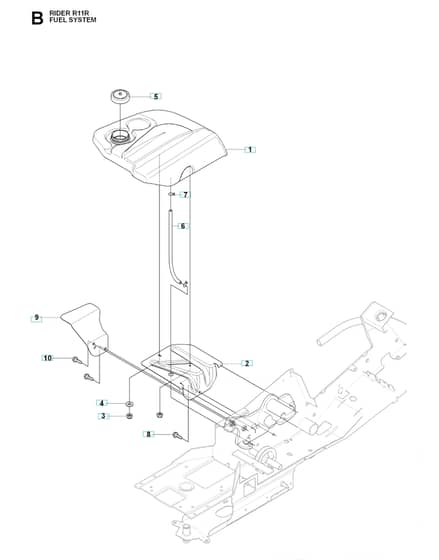 Husqvarna RIDER 11R - Fuel System