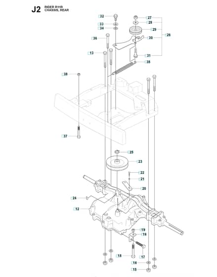 Husqvarna RIDER 11R - Transmission 3