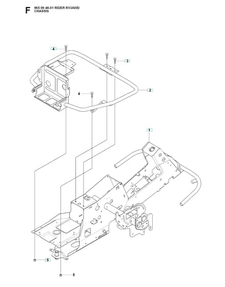 Husqvarna RIDER 13 AWD - Chassis & Frame