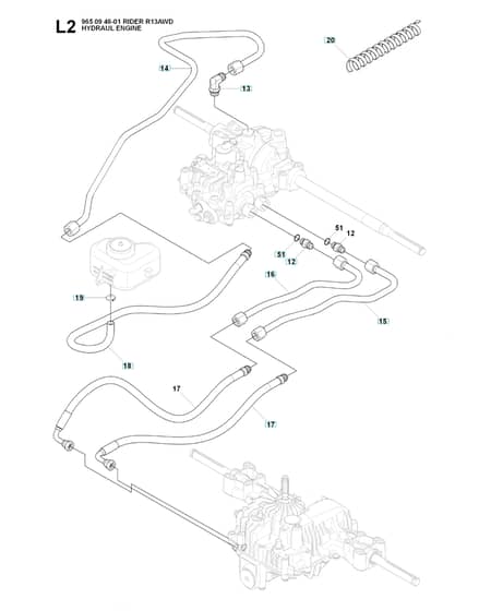 Husqvarna RIDER 13 AWD - Hydraulic Pump 2