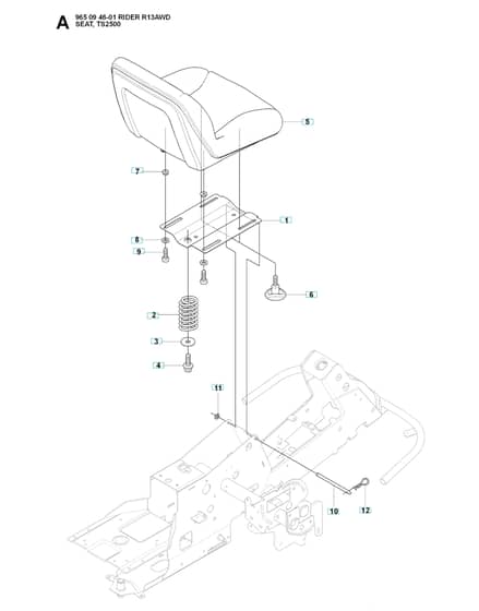 Husqvarna RIDER 13 AWD - Seat