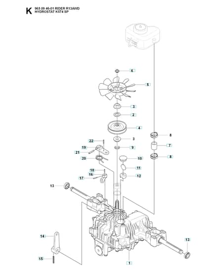 Husqvarna RIDER 13 AWD - Transmission 4