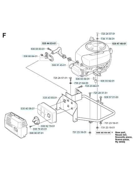Husqvarna RIDER 13 BIOCLIP - Engine