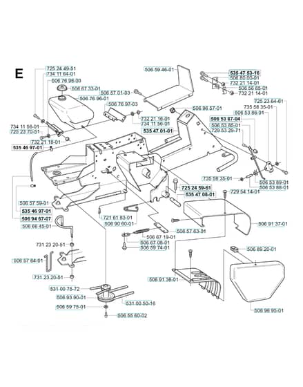 Husqvarna RIDER 13 - Chassis & Frame