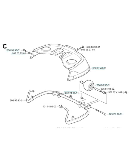 Husqvarna RIDER 13 - Protection Frame