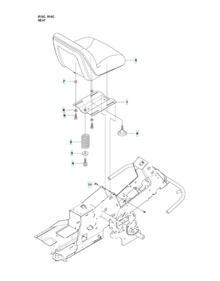 Husqvarna RIDER 13C - Seat