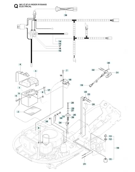 Husqvarna RIDER 155 AWD - Electrical
