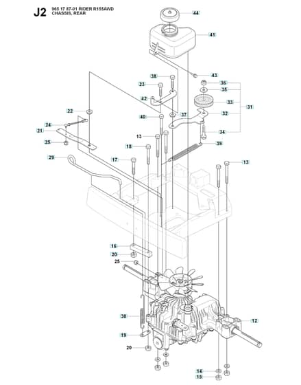 Husqvarna RIDER 155 AWD - Transmission 3
