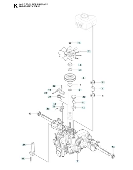 Husqvarna RIDER 155 AWD - Transmission 4