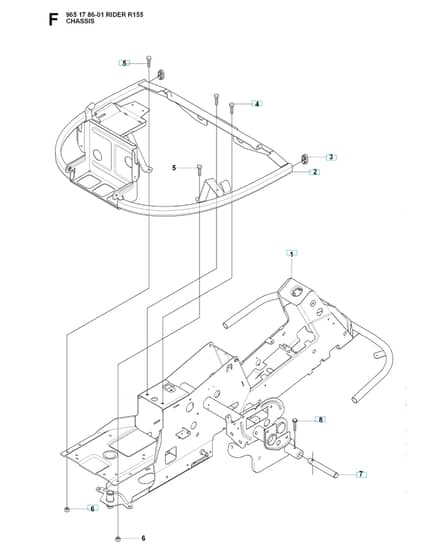 Husqvarna RIDER 155 - Chassis & Frame