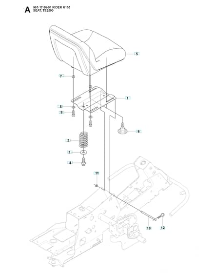 Husqvarna RIDER 155 - Seat