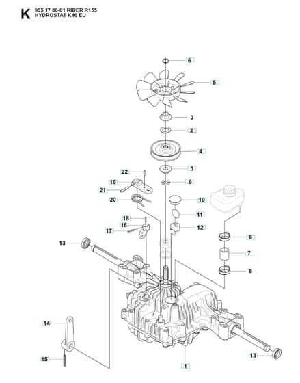 Husqvarna RIDER 155 - Transmission 4