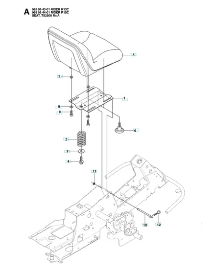 Husqvarna RIDER 15 C - Seat