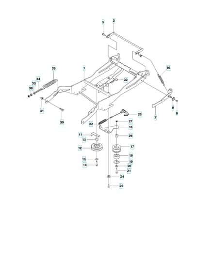 Husqvarna RIDER 15T AWD - Frame