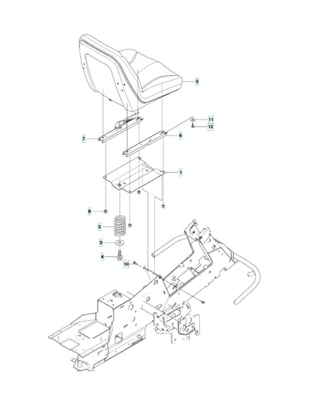 Husqvarna RIDER 15T AWD - Seat