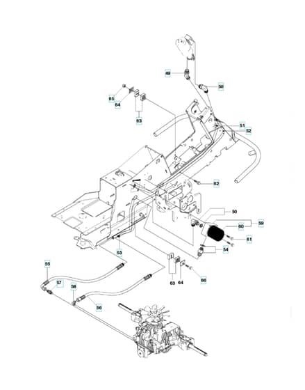 Husqvarna RIDER 15T AWD - Steering 3