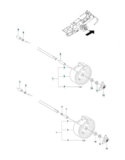 Husqvarna RIDER 15T AWD - Wheels & Tyres