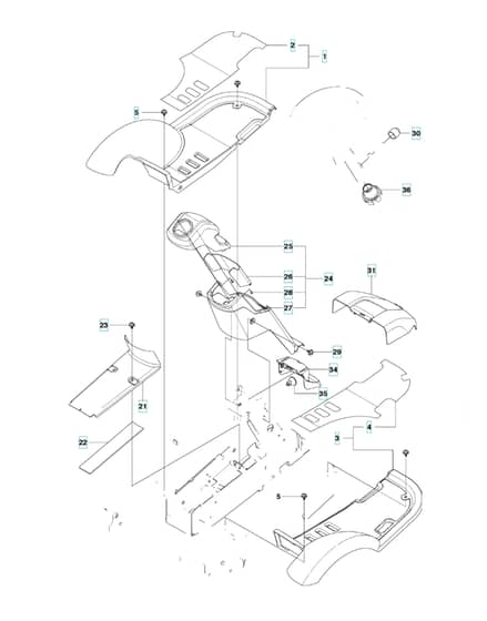 Husqvarna RIDER 15T - Cover 2