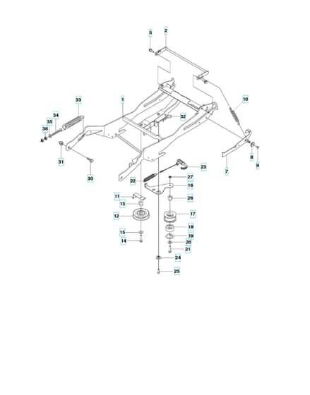 Husqvarna RIDER 15T - Frame