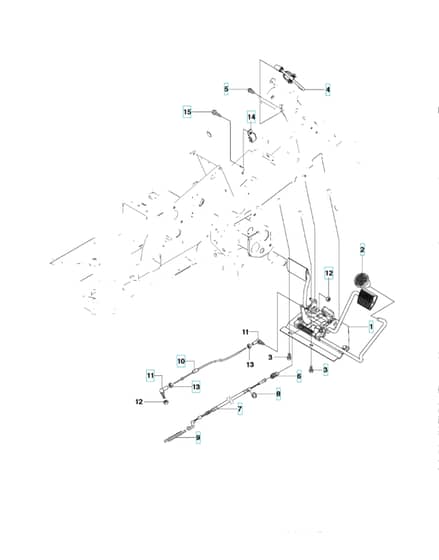 Husqvarna RIDER 15T - Pedals