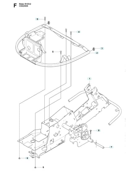 Husqvarna RIDER 15V2 - Chassis Lower