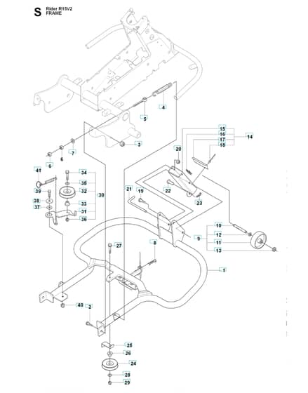 Husqvarna RIDER 15V2 - Frame