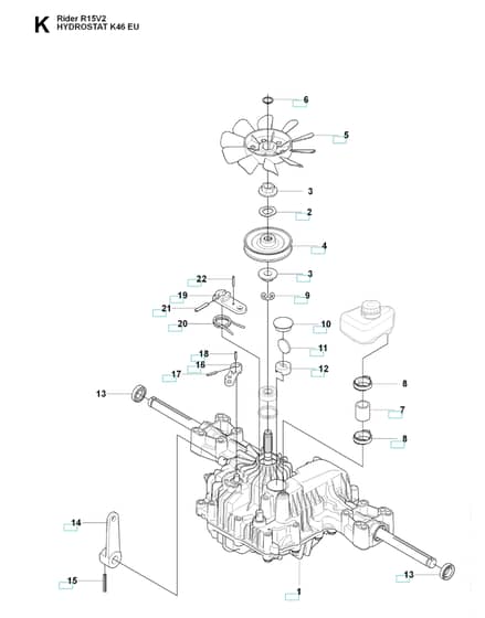 Husqvarna RIDER 15V2 - Transmission 4