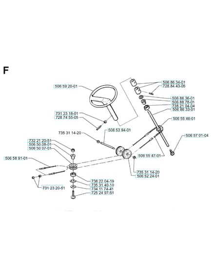 Husqvarna RIDER 16 H - Steering