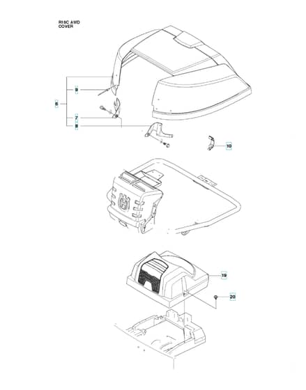 Husqvarna RIDER 16C AWD - Cover