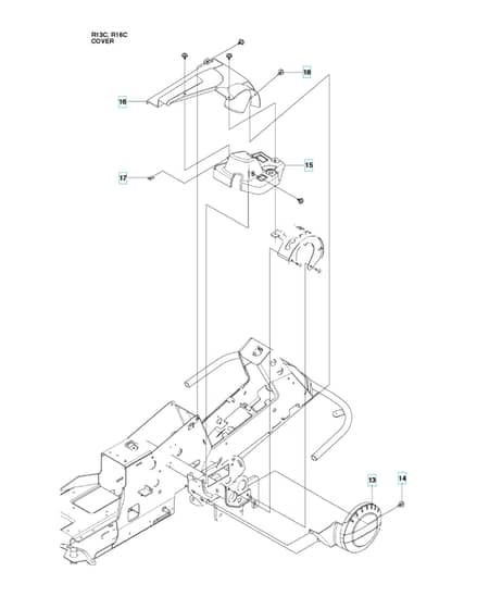Husqvarna RIDER 16C - Cover 3